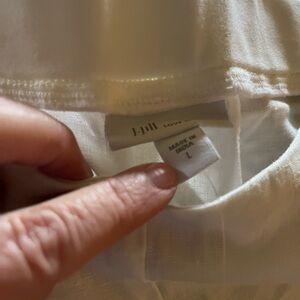 J. Jill White Linen Pants